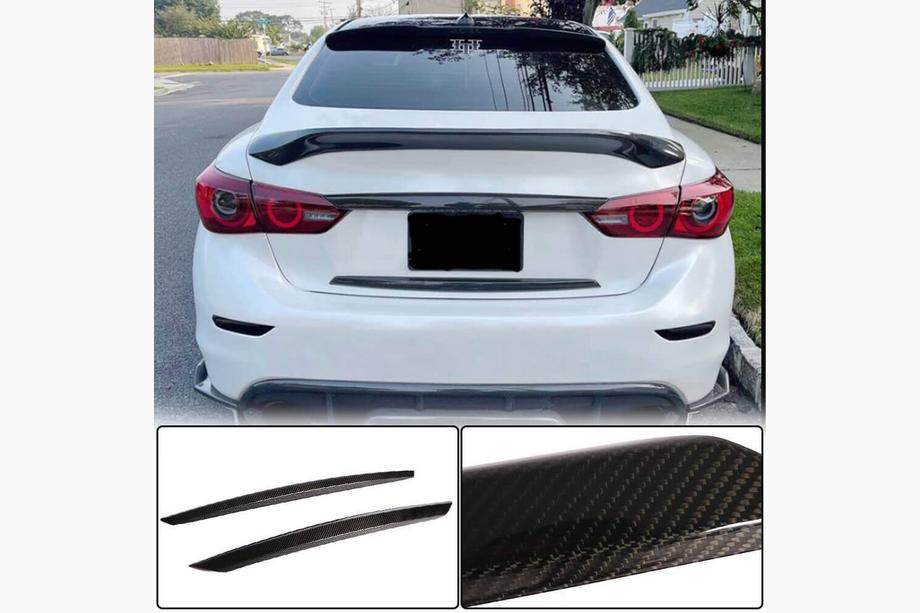 Infiniti Q50/Q60 2013-2024 Kofferraumdeckel Abdeckung (für Q50 Base/Sport 2014-2017, Carbon) Foto 1