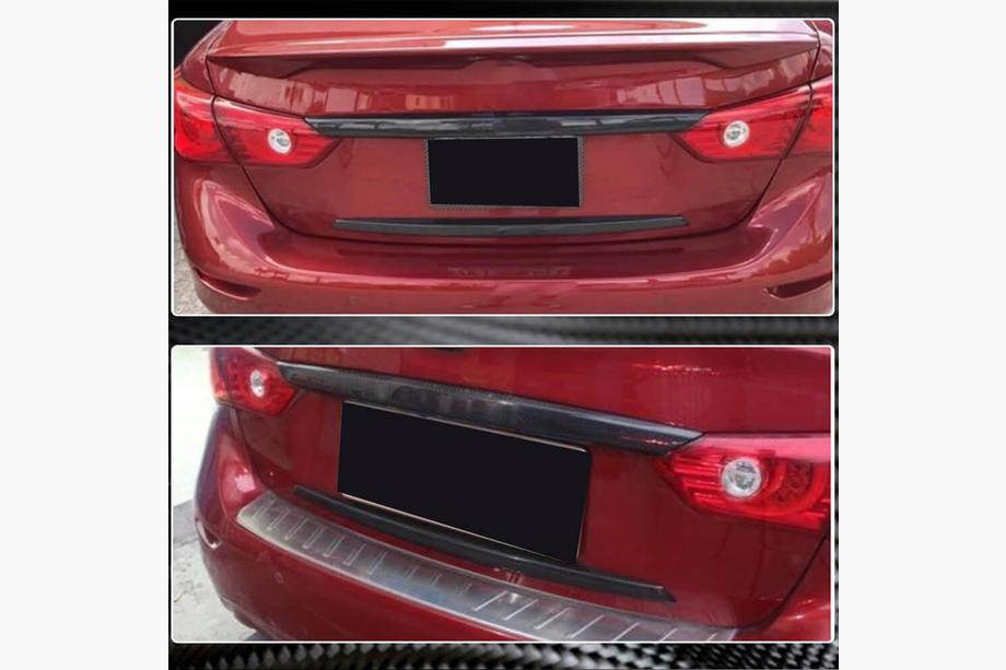 Infiniti Q50/Q60 2013-2024 Kofferraumdeckel Abdeckung (für Q50 Base/Sport 2014-2017, Carbon) Foto 3