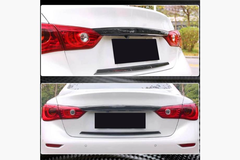 Infiniti Q50/Q60 2013-2024 Kofferraumdeckel Abdeckung (für Q50 Base/Sport 2014-2017, Carbon) Foto 4