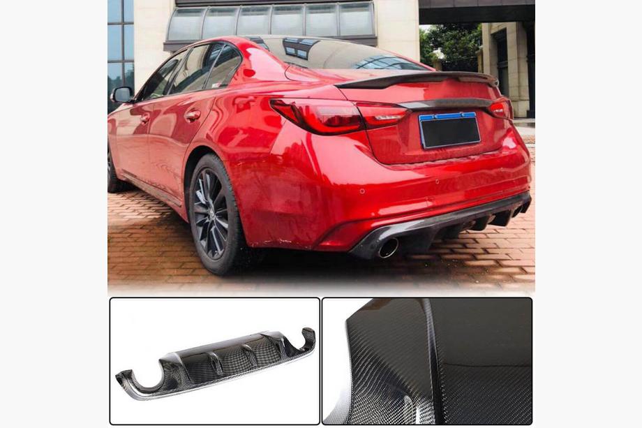 Infiniti Q50/Q60 2013-2024 Heckdiffusor V2 für Q50 Base/Sport 2018-2023 Carbon Image
