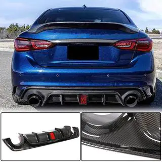 Heckdiffusor V3 (für Q50 Base/Sport 2018-2023, Carbon) Infiniti Q50/Q60 2013-2024 Foto 2