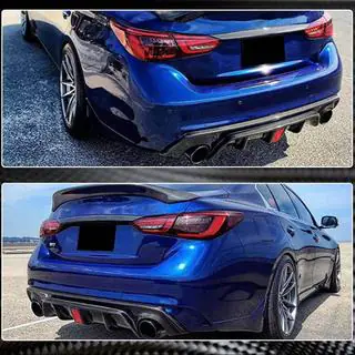 Heckdiffusor V3 (für Q50 Base/Sport 2018-2023, Carbon) Infiniti Q50/Q60 2013-2024 Foto 4