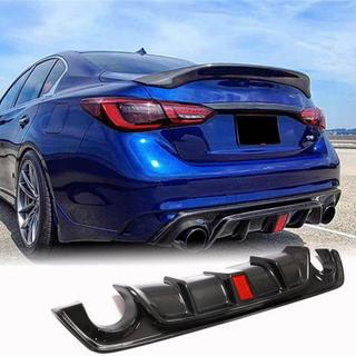 Heckdiffusor V4 (für Q50 Base/Sport 2018-2023, Carbon) Infiniti Q50/Q60 2013-2024 Foto 2
