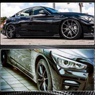 Infiniti Q50/Q60 2013-2024 Seitenschweller V1 (für Q50, Carbon) Foto 5