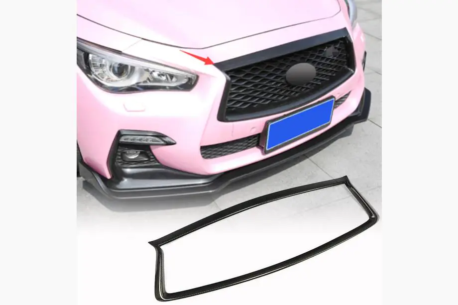 Infiniti Q50/Q60 2013-2024 Kühlergrill Umrandung (für Q50 2018-2022, Carbon) Image