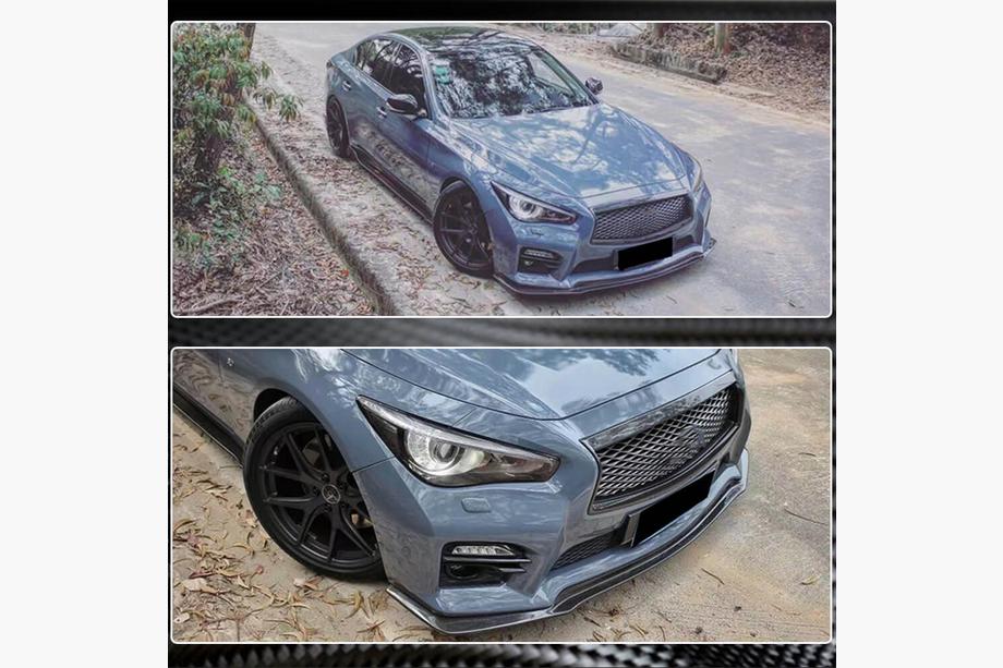 Infiniti Q50/Q60 2013-2024 Frontlippe V1 für Q50 Sport 2014-2017 Carbon Foto 4