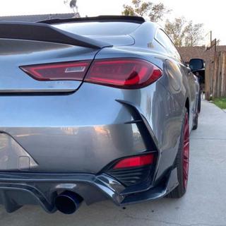 Heckstoßstangenabdeckung (für Q60 2016-2022, Carbon) Infiniti Q50/Q60 2013-2024 Foto 3