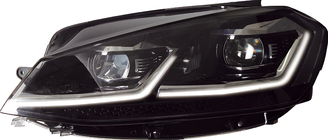 Volkswagen Golf 7/E-Golf 2012-2020 Frontscheinwerfer mit Modulen Silver FullLed Style (2012-2017, Satz 2 Stk.) Foto 1