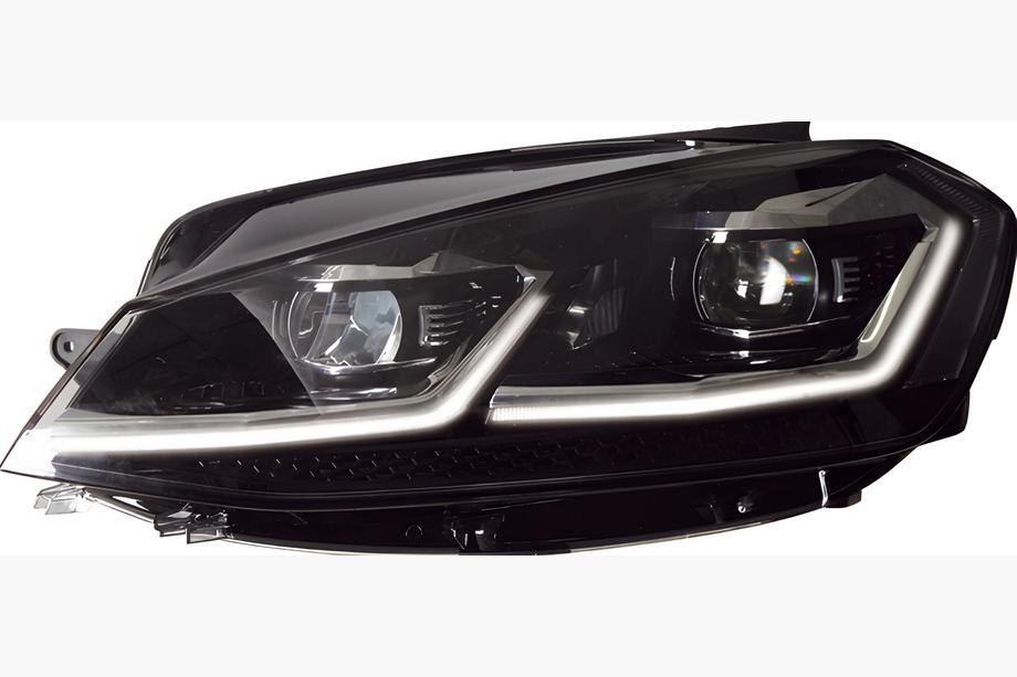 Volkswagen Golf 7/E-Golf 2012-2020 Frontscheinwerfer mit Modulen Silver FullLed Style (2012-2017, Satz 2 Stk.) Image