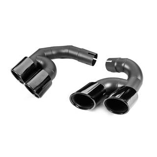 Auspuffendrohrblenden V3 Black im X5M F95 Style Foto 3