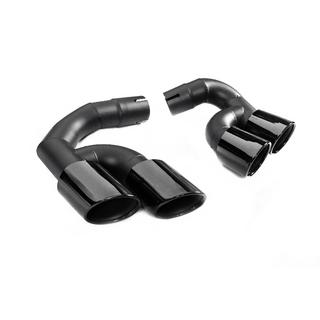 Auspuffendrohrblenden V3 Black im X5M F95 Style Foto 1