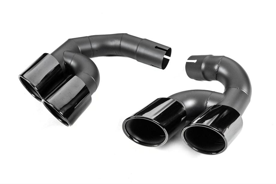 BMW X5 G05 2019–2026 Auspuffendrohrblenden V3 Black im X5M F95 Style Foto 3
