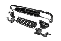 Mercedes E-class W213 2016-2023 Heckdiffusor mit Endrohren E63-Design Silber (für AMG/AMG-Line 2016-2020) Foto 2