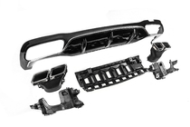 Mercedes E-class W213 2016-2023 Heckdiffusor mit Endrohren E63-Design Silber (für AMG/AMG-Line 2016-2020) Foto 3