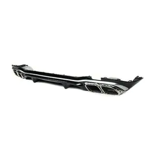 Heckdiffusor mit Endrohrblenden E63-Desgin Silver (für AMG/AMG-Line 2020-2024) Foto 4