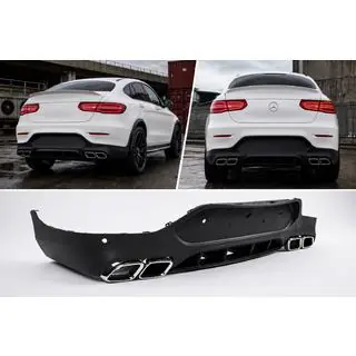 Heckdiffusor mit Endrohren Silber (Design AMG63) Foto 1
