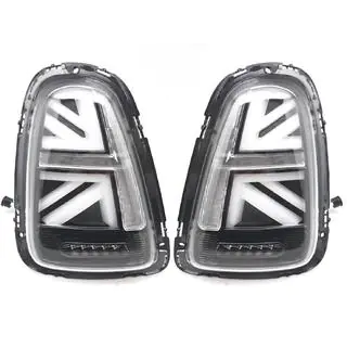 LED Rückleuchten im Union Jack Black V-2 Stil (2 Stk)