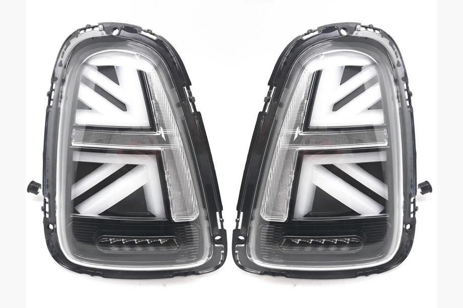 Mini Cooper R56/57 2006-2014 LED Rückleuchten im Union Jack Black V-2 Stil (2 Stk) Image