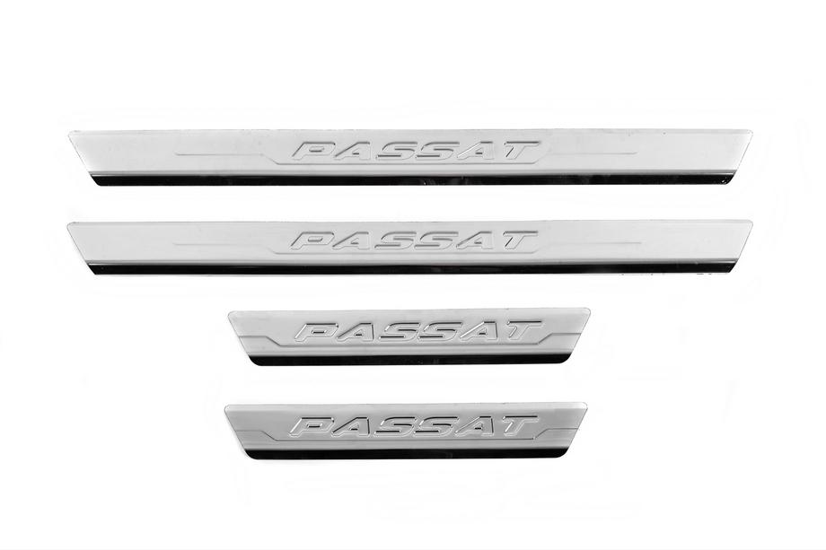 Volkswagen Passat B7 2012-2015 Einstiegsleisten Carmos V3 (4 Stk, Edelstahl) Image