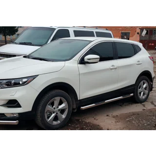 Seitliche Rohre (2017-2021, 2 Stk., Edelstahl) Nissan Qashqai 2014-2021 Foto 1
