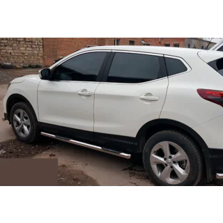 Seitliche Rohre (2017-2021, 2 Stk., Edelstahl) Nissan Qashqai 2014-2021 Foto 4