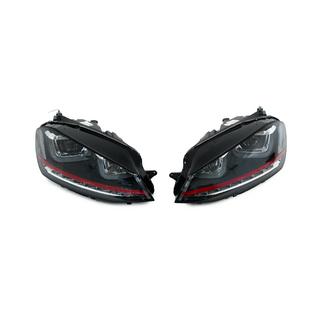 Frontscheinwerfer Red-V2 (2012-2017, dynamischer Blinker, 2 Stk.) Volkswagen Golf 7/E-Golf 2012-2020 Foto 1