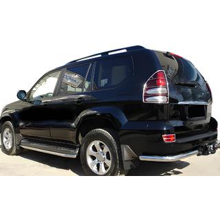 Hintere Eckschutzrohre AK003 (2 Stk., Edelstahl) Toyota Land Cruiser Prado 120 2002-2009 Foto 1