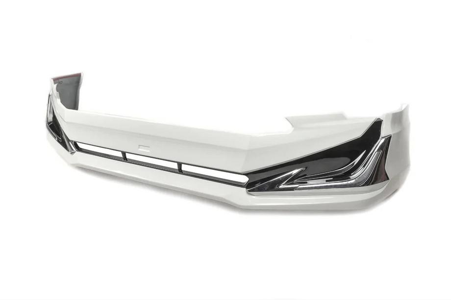 Toyota Land Cruiser Prado 150 2009-2023 Frontstoßstangenlippe Modelista V3-LED (2017-) Weiß Foto 2