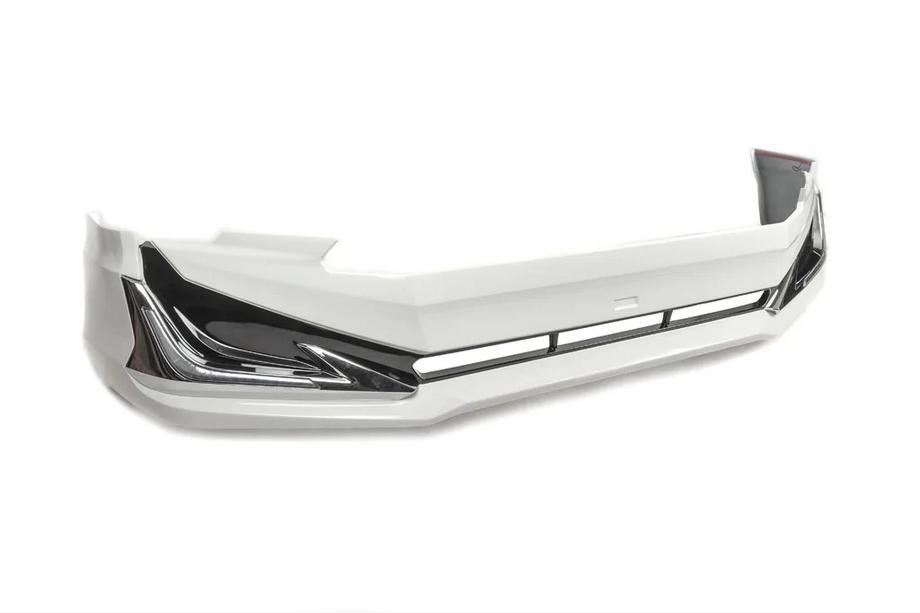 Toyota Land Cruiser Prado 150 2009-2023 Frontstoßstangenlippe Modelista V3-LED (2017-) Weiß Foto 3
