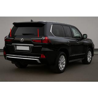 Chrom Rückleuchten Abdeckungen BlackEdition (für 2016+) Lexus LX570/450d 2008-2022 Foto 1