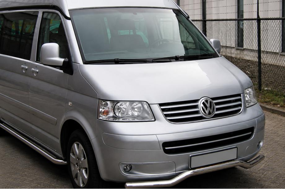 Volkswagen T5 Multivan 2003–2010 Frontschutzbügel Welle (Edelstahl) Image