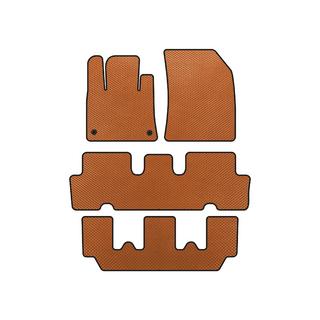 EVA Fußmatten V1 (3 Reihen, Orange) Citroen C-4 Picasso 2013–2022