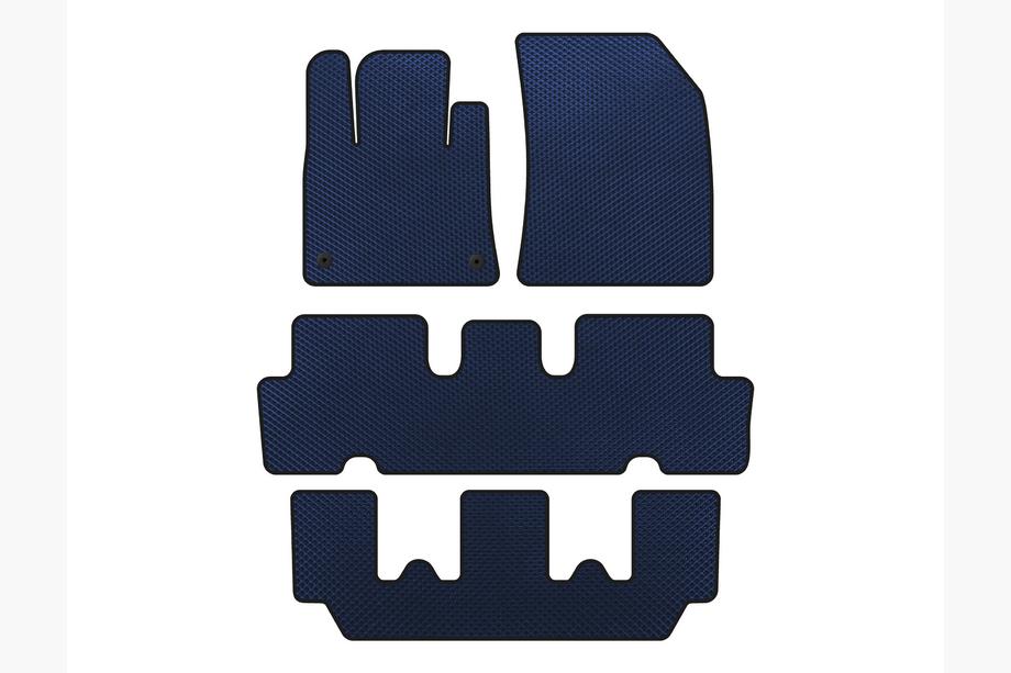 Citroen C-4 Picasso 2013–2022 EVA Fußmatten V1 (3 Reihen, Blau) Image