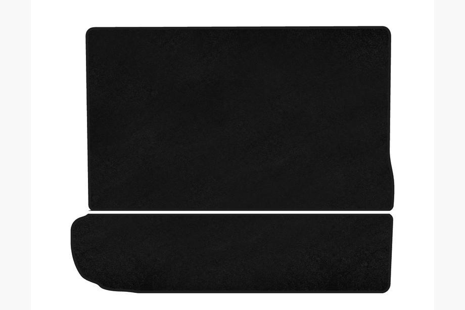 Citroen C-4 Picasso 2013–2022 Textile Kofferraummatte Premium (3. Reihe umgeklappt, Schwarz) Image
