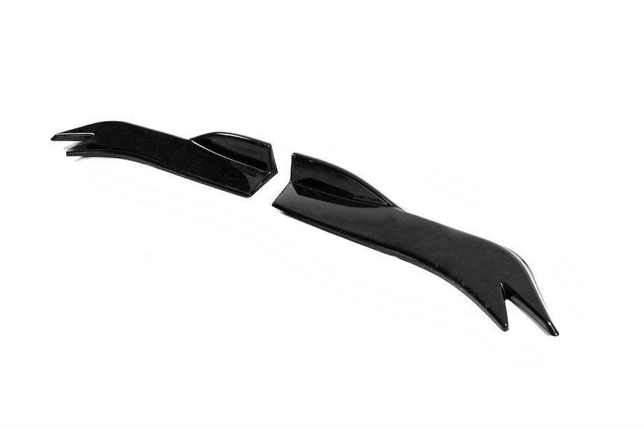Universelle Flap Seitenschweller-Aufsätze Typ-E (2 Stk, Schwarz Glanz, ABS-Kunststoff) Foto 4