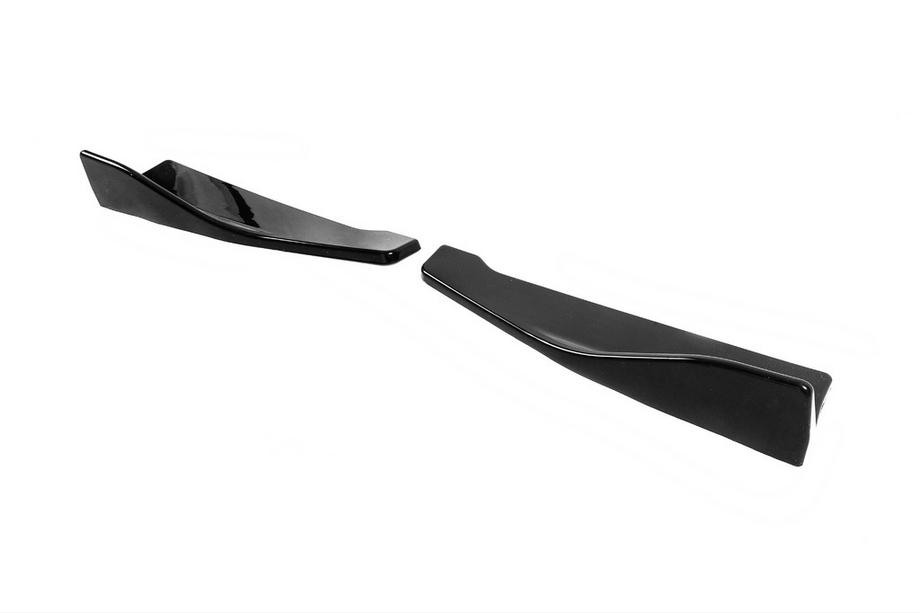 Universelle Flap Seitenschweller-Aufsätze Typ-B (2 Stk, Schwarz Glanz, ABS-Kunststoff) Foto 8