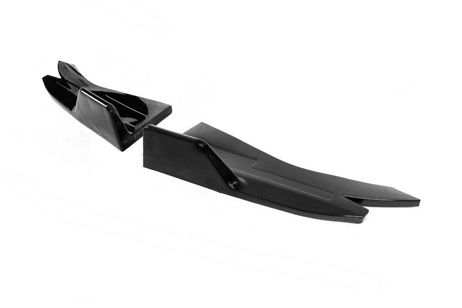 Universelle Flap Seitenschweller-Aufsätze Typ-D (2 Stk, Schwarz Glanz, ABS-Kunststoff) Foto 9