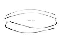 Volkswagen Jetta 2011-2018 Obere Fensterleisten 6 Stk, Edelstahl Foto 2