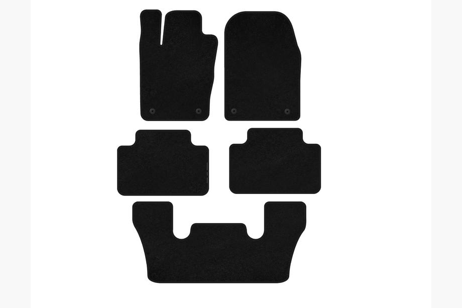 Dodge Durango 2010- Textil Fußmatten Premium (3 Reihen, Schwarz) Image