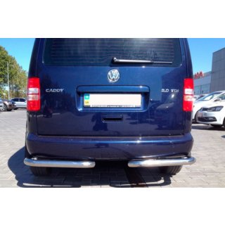 Hintere Eckschutzrohre AK003 (2 Stk., Edelstahl) Volkswagen Caddy 2010-2015 Foto 4