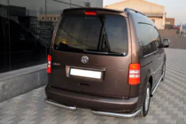 Volkswagen Caddy 2004-2010 Hintere Eckschutzrohre AK003 (2 Stk., Edelstahl) Foto 2