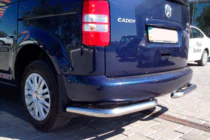 Volkswagen Caddy 2004-2010 Hintere Eckschutzrohre AK003 (2 Stk., Edelstahl) Foto 3