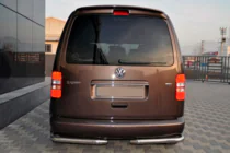 Volkswagen Caddy 2004-2010 Hintere Eckschutzrohre AK003 (2 Stk., Edelstahl) Foto 1