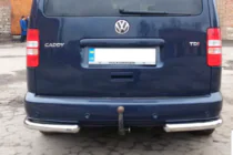 Volkswagen Caddy 2004-2010 Hintere Eckschutzrohre AK003 (2 Stk., Edelstahl) Foto 6