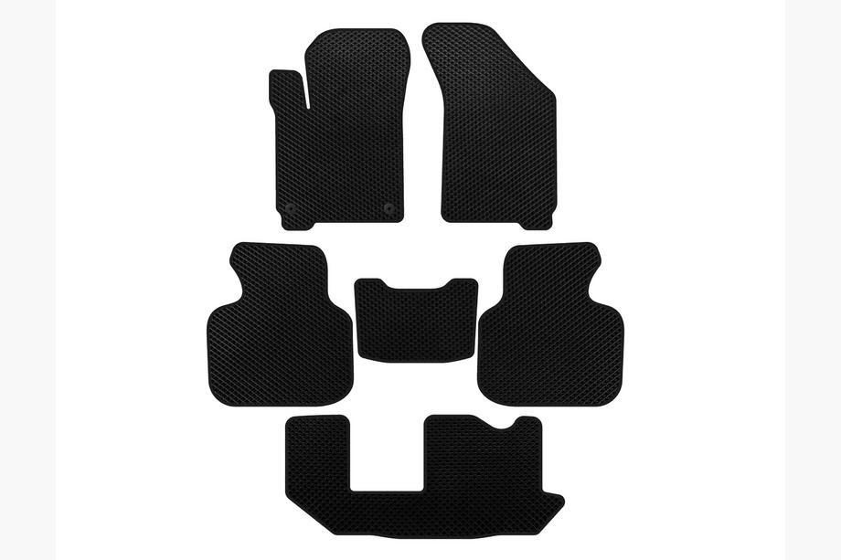 Dodge Journey 2008-2020 EVA Fußmatten (2011-2020, 3 Reihen, 7-Sitzer, Schwarz) Image