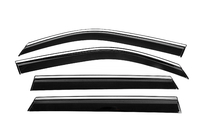 Renault Duster 2024- Windabweiser mit Chromleiste (4 Stk, Niken) Foto 2