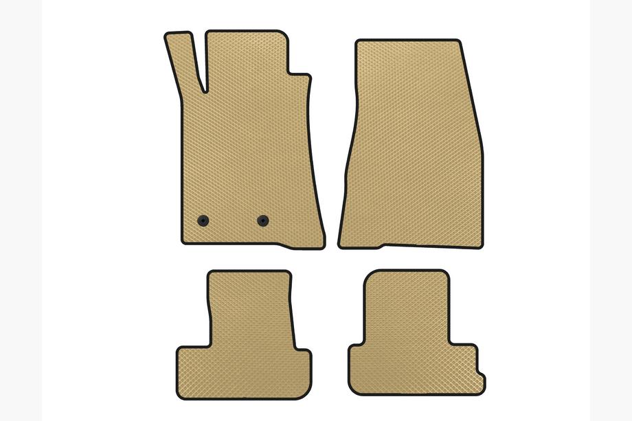 Ford Mustang 2005-2014 EVA Fußmatten (2009-2014, GT, Cabrio, Beige) Image