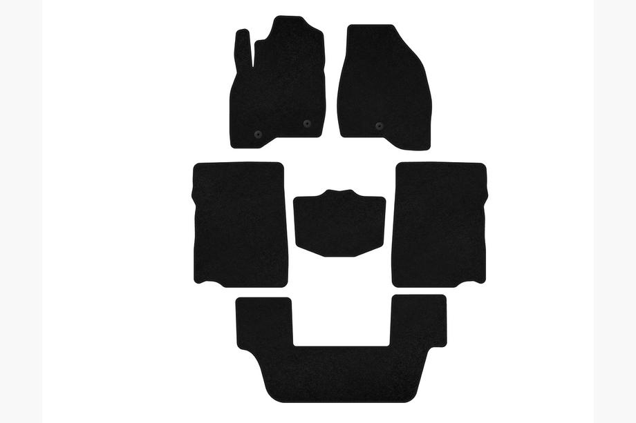 Ford Explorer 2011-2019 Textil Fußmatten Premium (2017-2019, 3. Reihe, 7-Sitzer, Schwarz) Foto 1