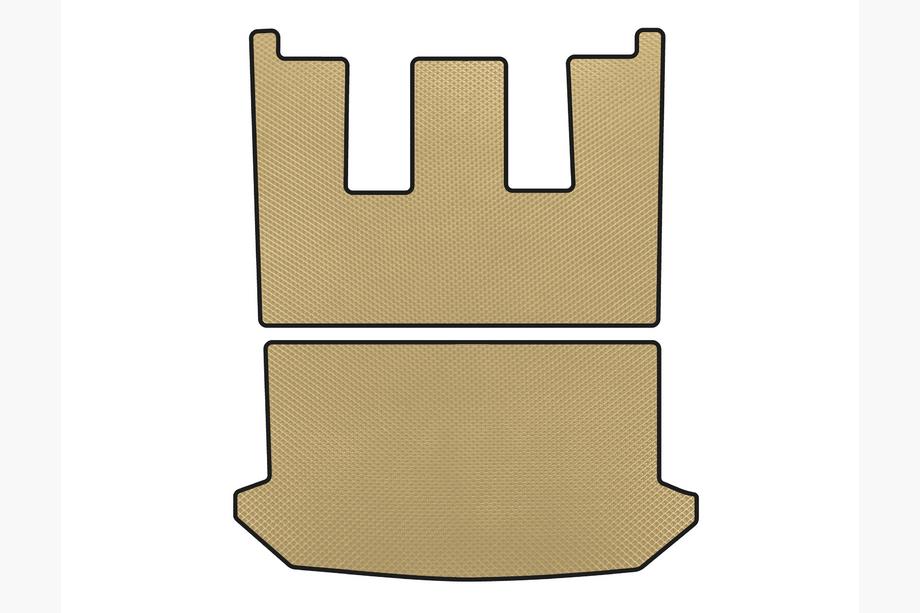 Citroen C-8 2002-2014 EVA Kofferraummatte v1 (Beige) Image