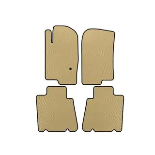 EVA Fußmatten (2 Reihen, Beige)